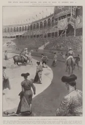 Der Staatsstierkampf vor dem König von Spanien in Madrid, 21. Mai